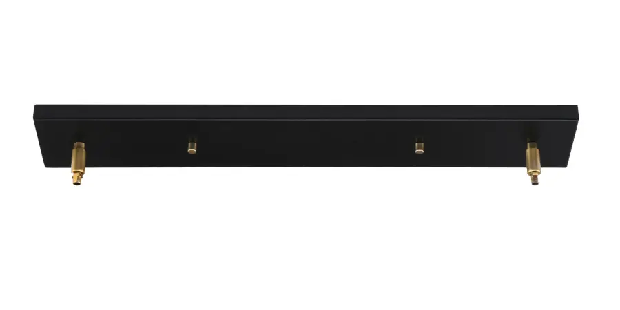 Wellington 3-Light Island Pendant in Matte Black & New Age Brass with Italian Bubble Glass - Image 3