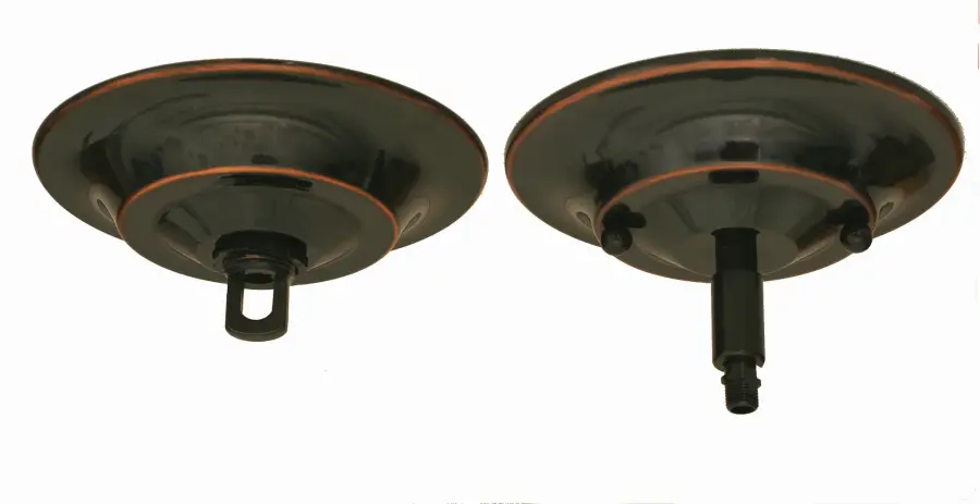 Toltec Lighting Stem Hung Pendant with Pearl Ebony Art Glass - Image 3