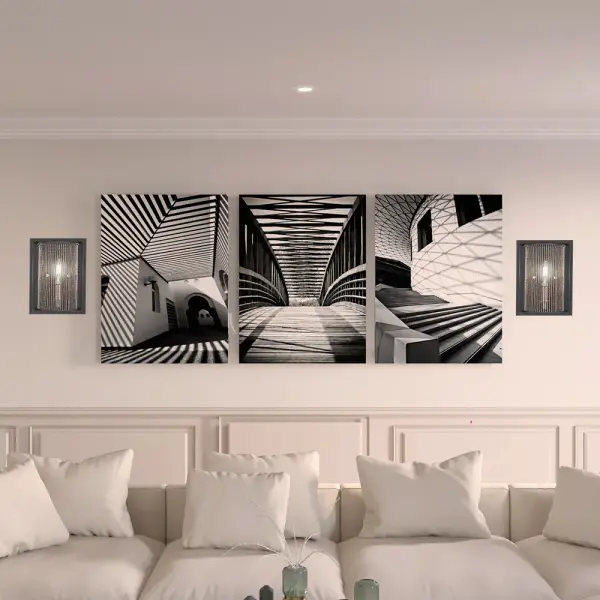 Cadina Wall Sconce - Matte Black & Brushed Nickel - Image 3