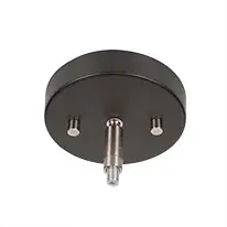 Cadina Stem Hung Mini Pendant in Matte Black & Brushed Nickel - Image 5