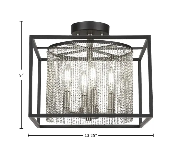 Cadina 4-Light Semi-Flush Mount Ceiling Light - Image 2