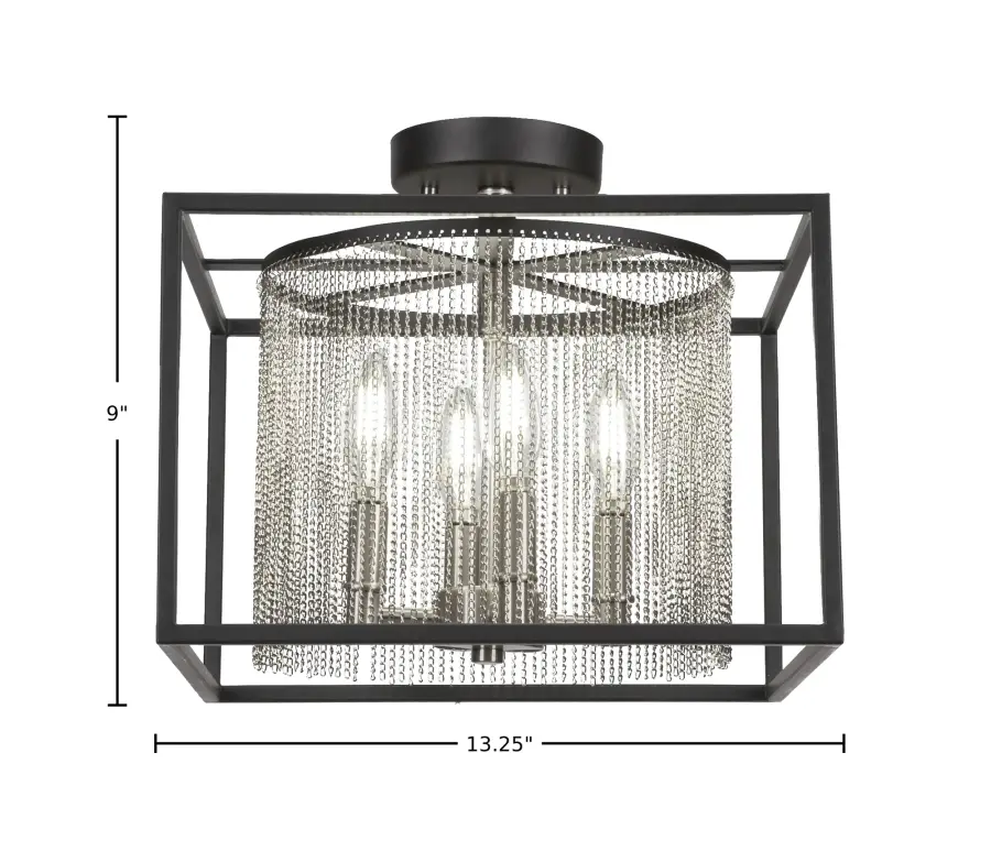 Cadina 4-Light Semi-Flush Mount Ceiling Light - Image 2