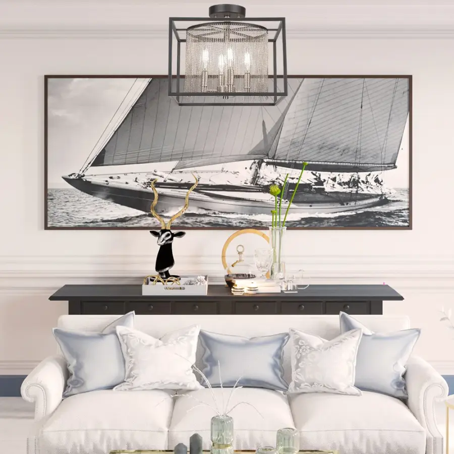 Cadina 4-Light Semi-Flush Mount Ceiling Light - Image 3