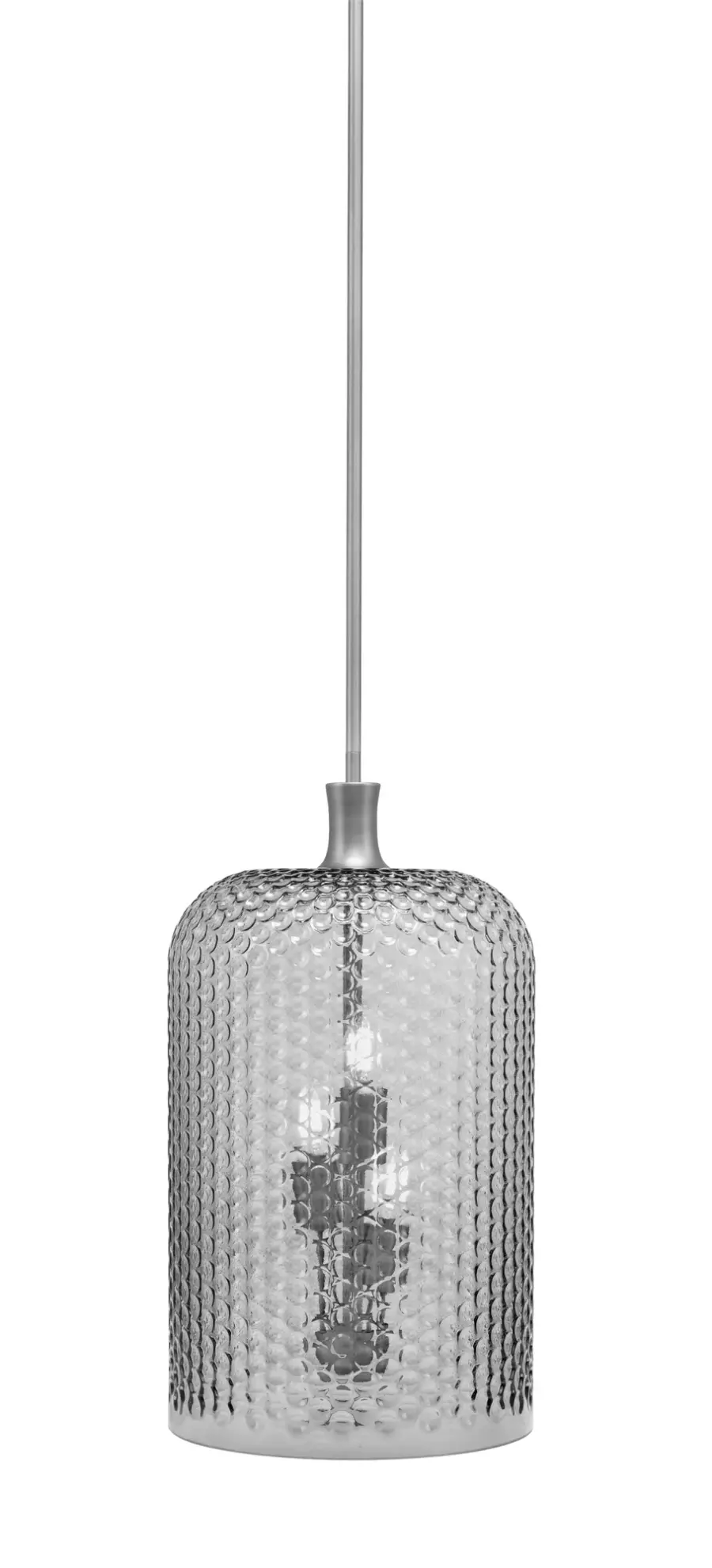Toltec Lighting 3-Light Cluster Stem Pendant with Smoke Textured Glass - Image 1