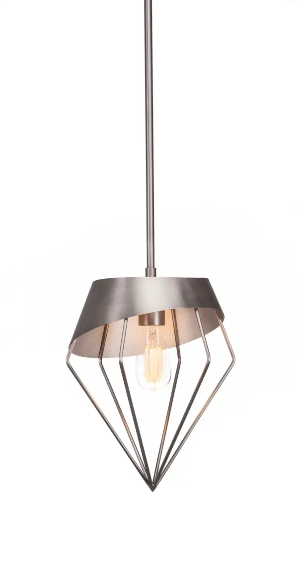 Neo 1 Light Stem Pendant with Clear Antique LED Bulb - Image 1