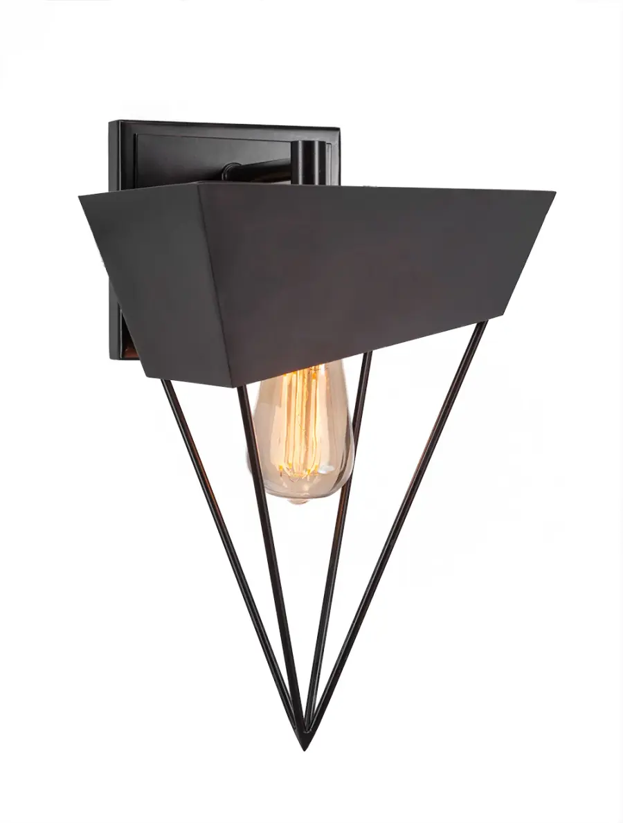 Neo Wall Sconce - Espresso Finish with Amber Antique LED Bulb