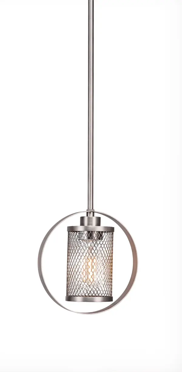 Compact Contemporary Pendant with Vintage Edison Bulb Charm - Image 1