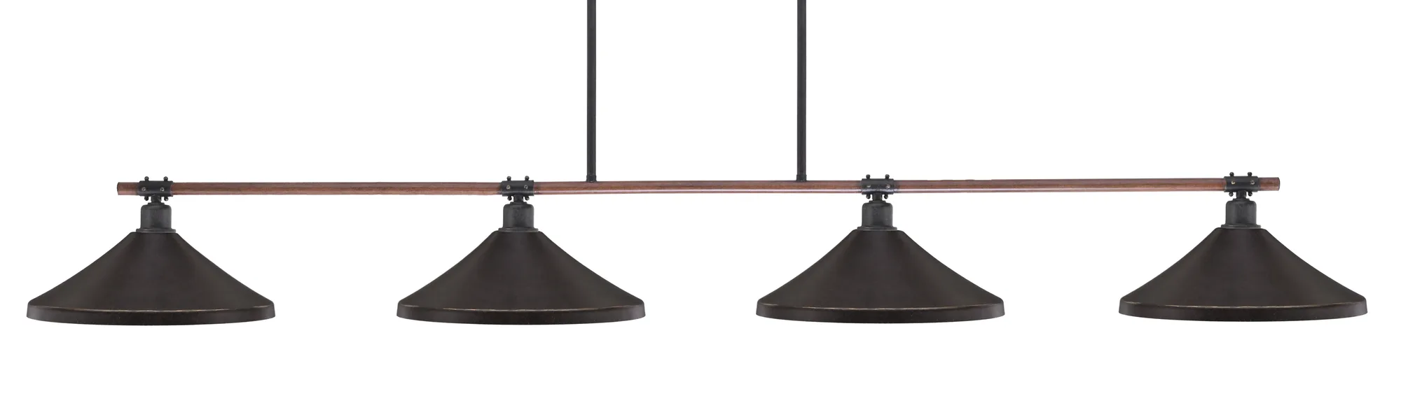 Blacksmith 4-Light Island Pendant in Dark Granite