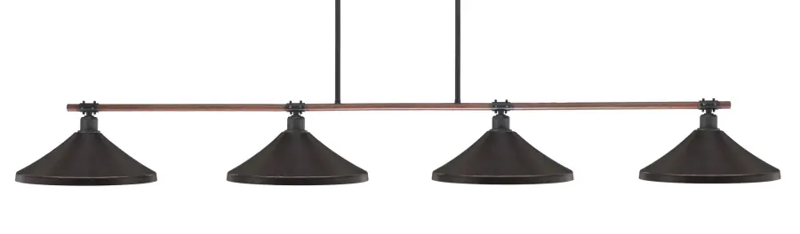 Blacksmith 4-Light Island Pendant in Dark Granite - Image 1