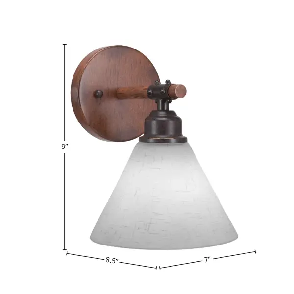 Blacksmith Wall Sconce with White Muslin Glass - Image 2