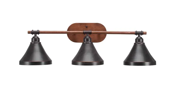 Blacksmith 3-Light Bath Bar in Dark Granite - Image 1