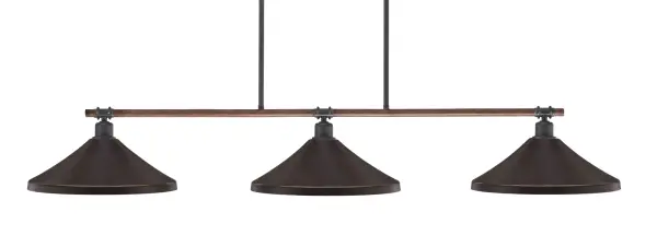 Blacksmith 3-Light Island Pendant in Dark Granite - Image 1