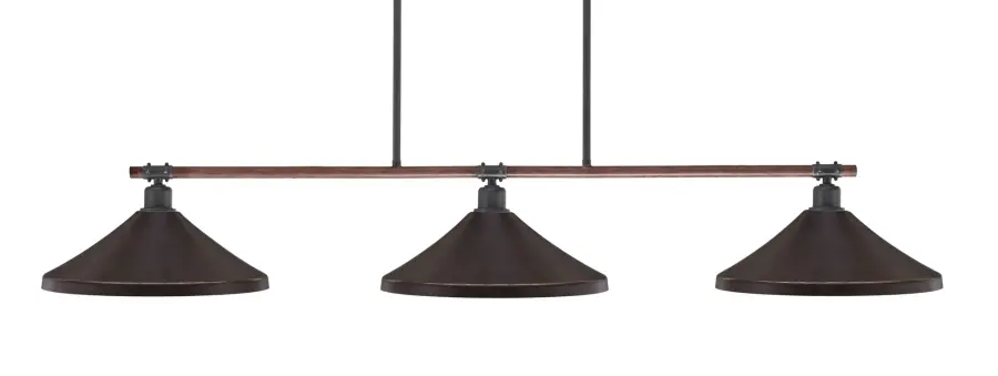 Blacksmith 3-Light Island Pendant in Dark Granite - Image 1