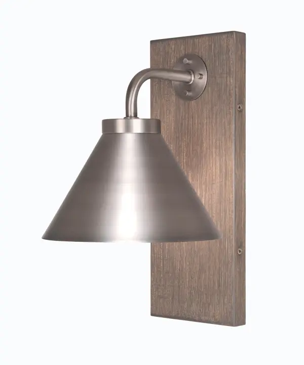 Oxbridge Wall Sconce with Graphite Cone Shade - Image 1