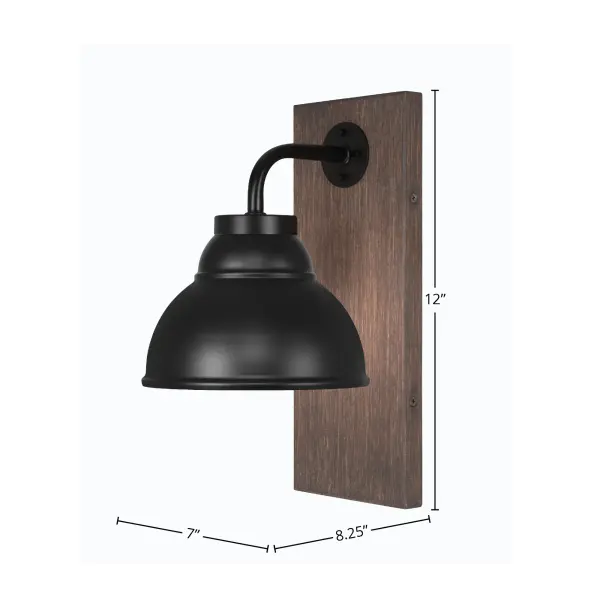 Oxbridge Wall Sconce with Double Bubble Shade - Image 2