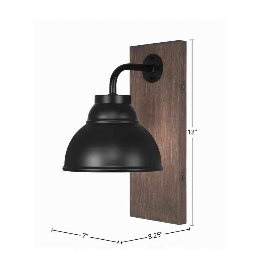 Oxbridge Wall Sconce with Double Bubble Shade - Image 2