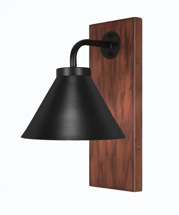 Oxbridge Wall Sconce with Matte Black Cone Shade - Image 1