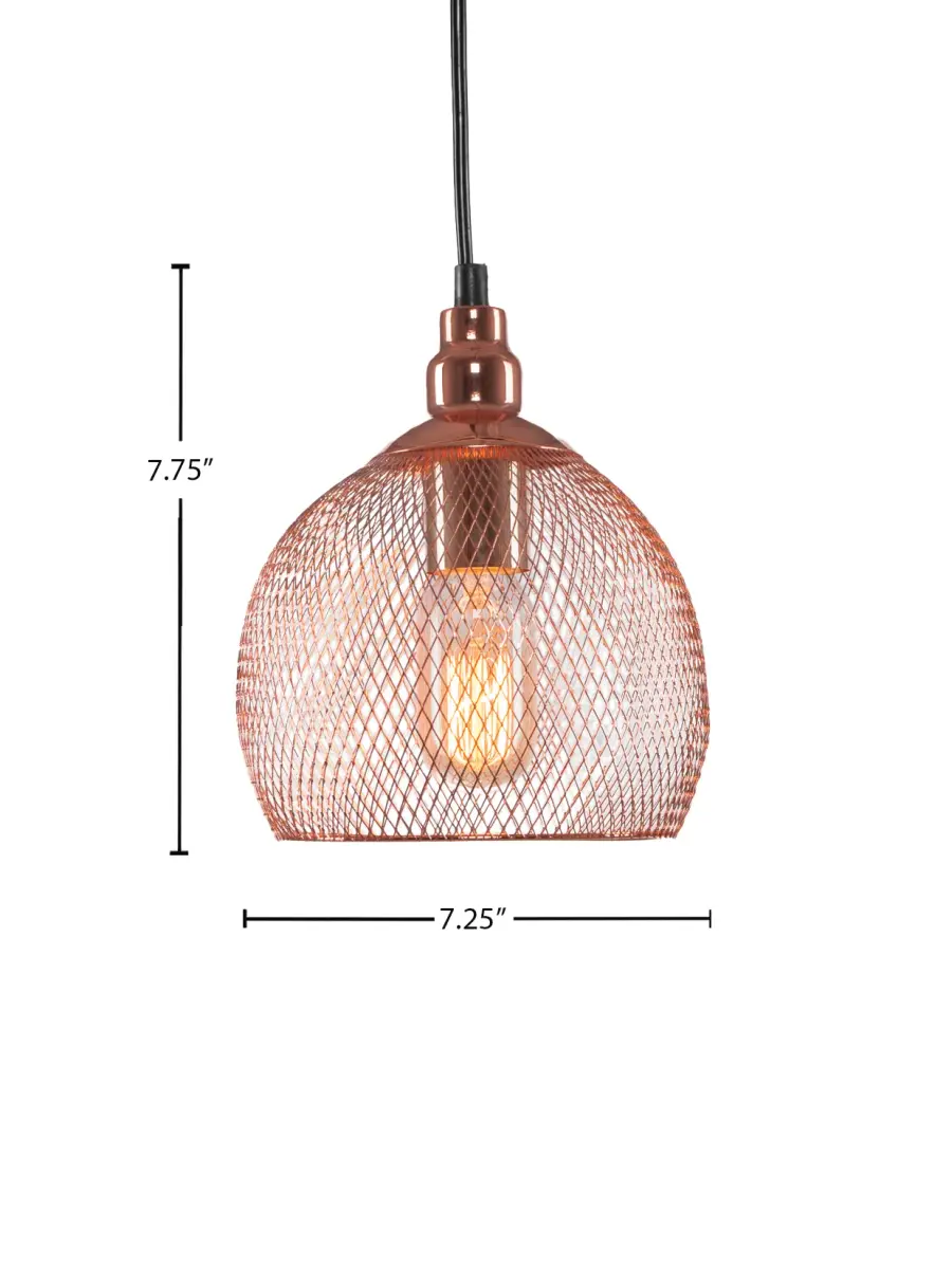 Plexus Pendant with Amber Antique Bulb - Image 2