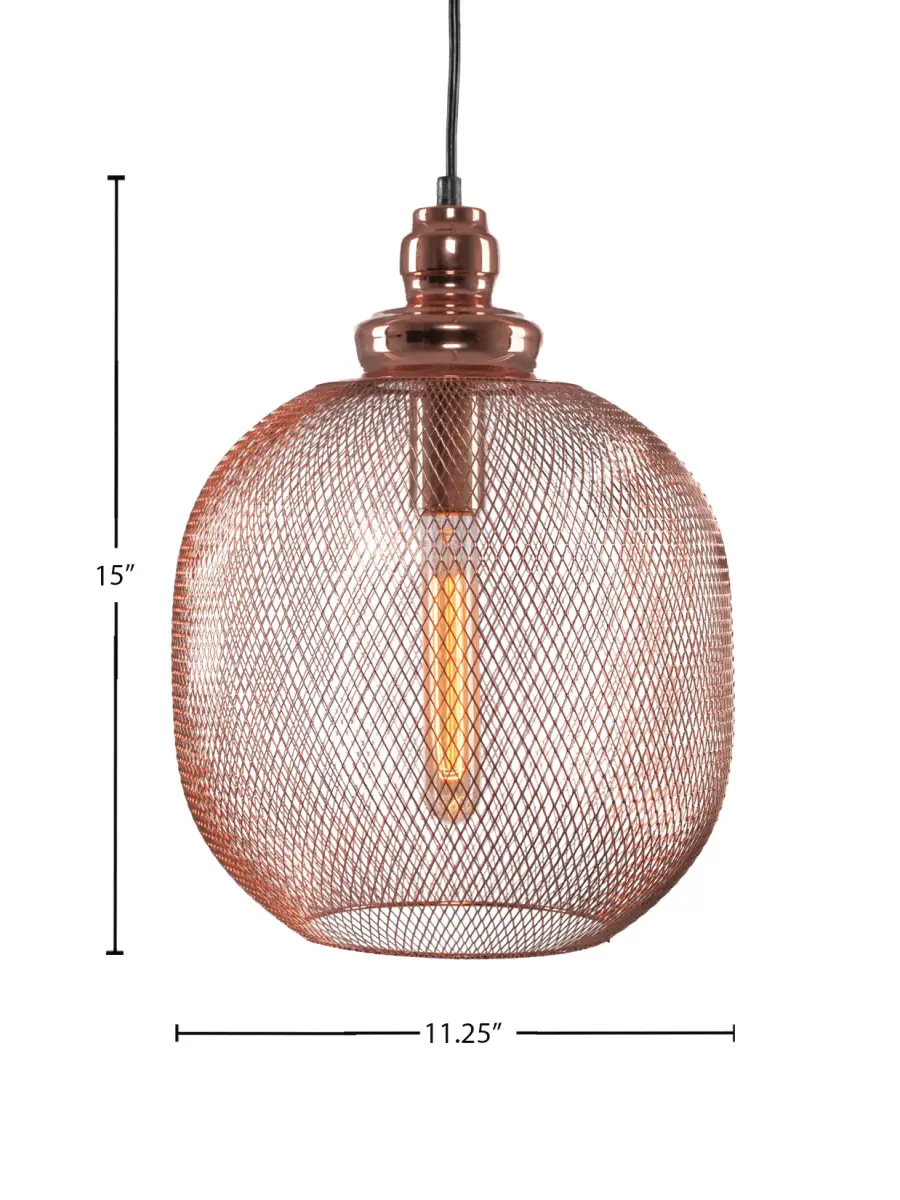 Plexus Pendant with Amber Antique Bulb - Image 2