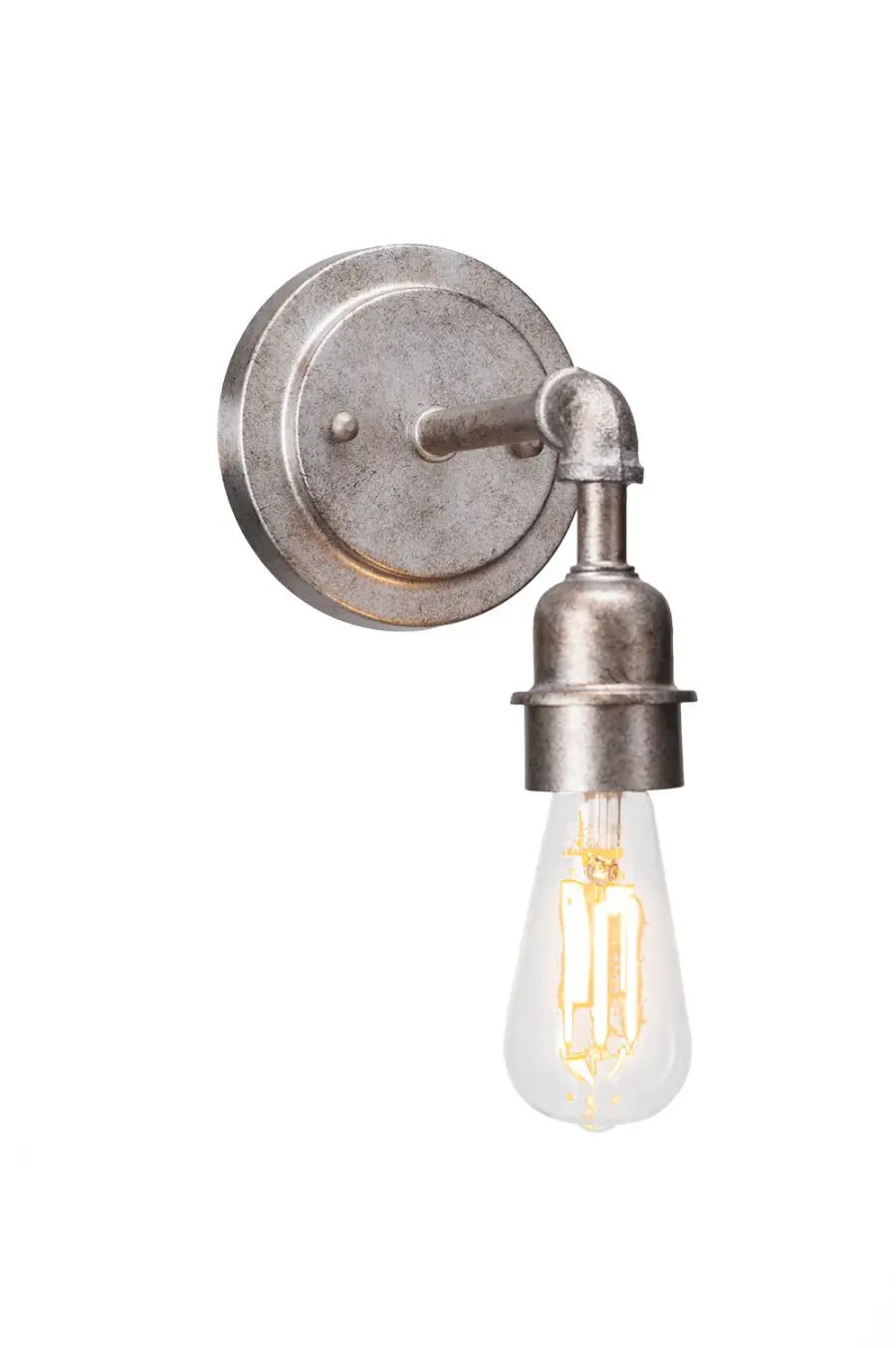 Vintage Wall Sconce with Clear Antique LED Bulb - Image 1