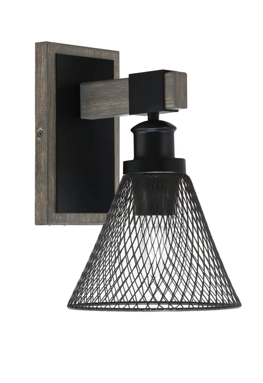 Tacoma Wall Sconce with Mesh Metal Shade - Image 1