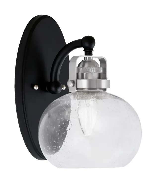 Easton Wall Sconce with Clear Bubble Glass