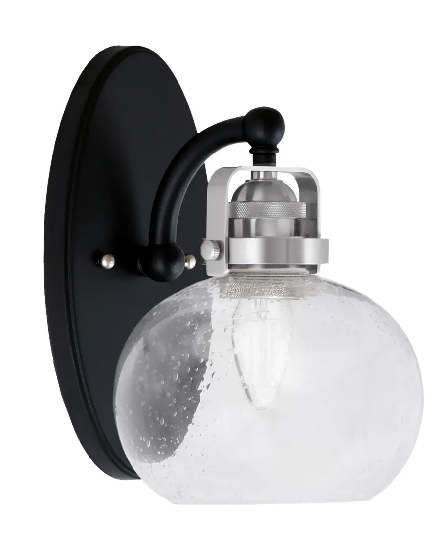 Easton Wall Sconce with Clear Bubble Glass