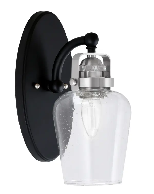Easton Wall Sconce with Clear Bubble Glass