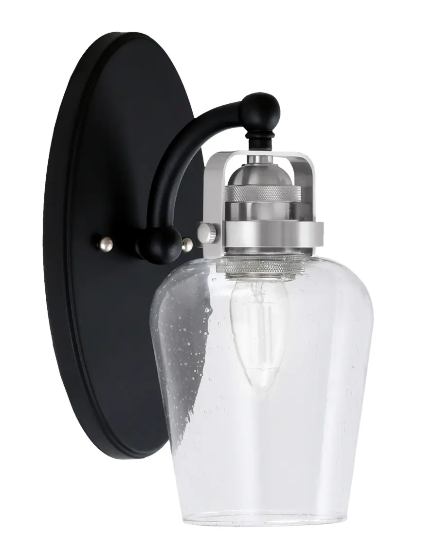 Easton Wall Sconce with Clear Bubble Glass