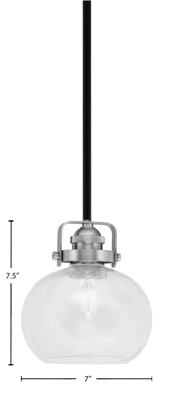 Easton Mini Pendant with Clear Bubble Glass - Image 2