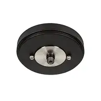 The Easton 3 Light Semi-Flush combines modern industrial style with elegant bubble glass shades. Its mixed metal finish of matte black and brushed nickel creates visual interest while providing ample illumination for medium-sized spaces. - alternate view