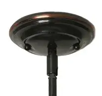 Stem Hung Mini Pendant with Clear Bubble Glass - Image 3