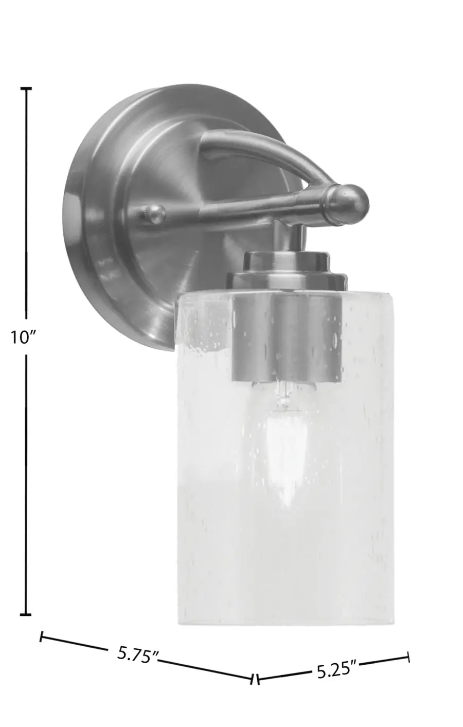 Marquise Wall Sconce with Clear Bubble Glass - Image 2