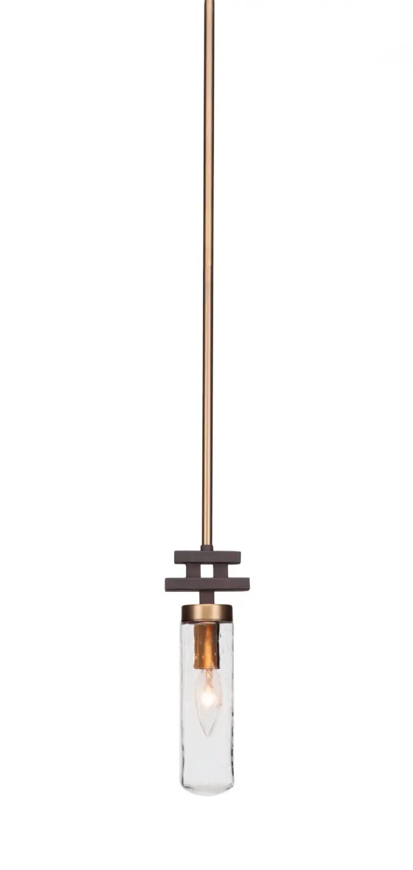 Salinda Mini Pendant with Clear Bubble Glass - Image 1