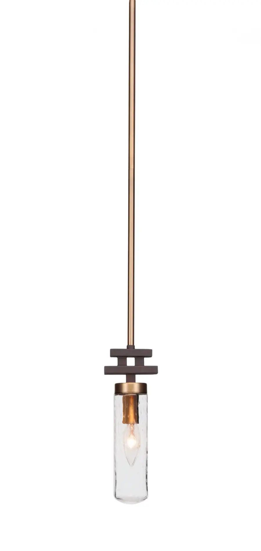 Salinda Mini Pendant with Clear Bubble Glass - Image 1