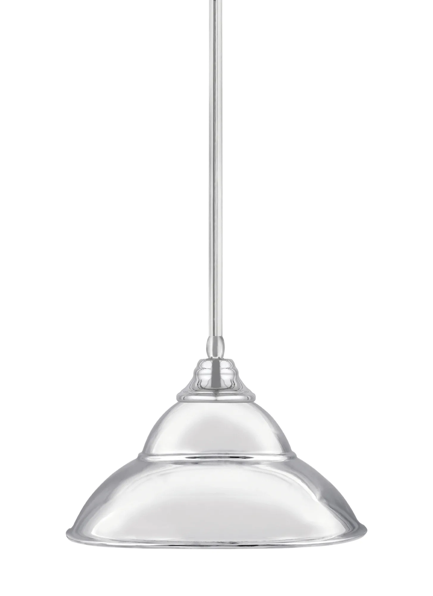 Chrome Double Bubble Metal Pendant Light