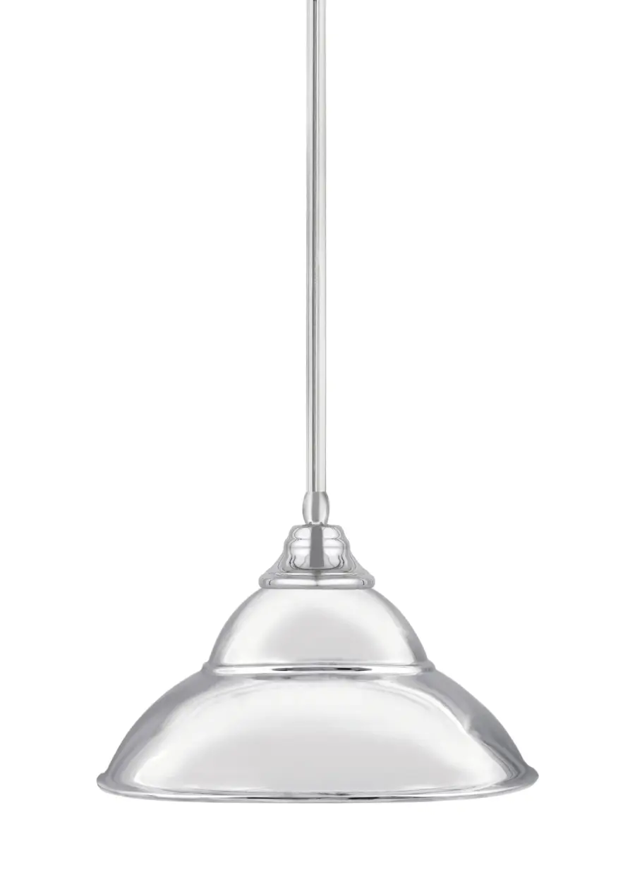 Chrome Double Bubble Metal Pendant Light - Image 1