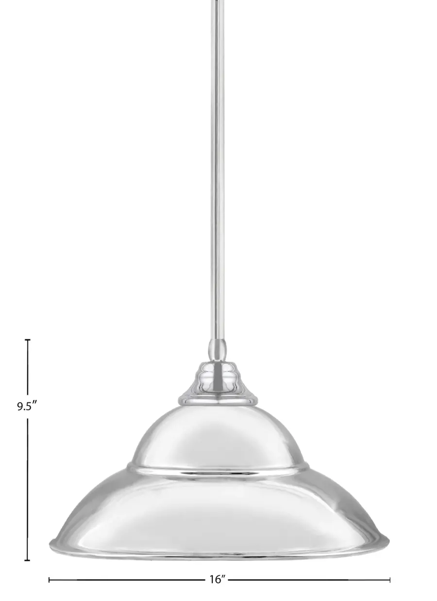 Toltec Lighting Chrome Double Bubble Pendant - Image 2