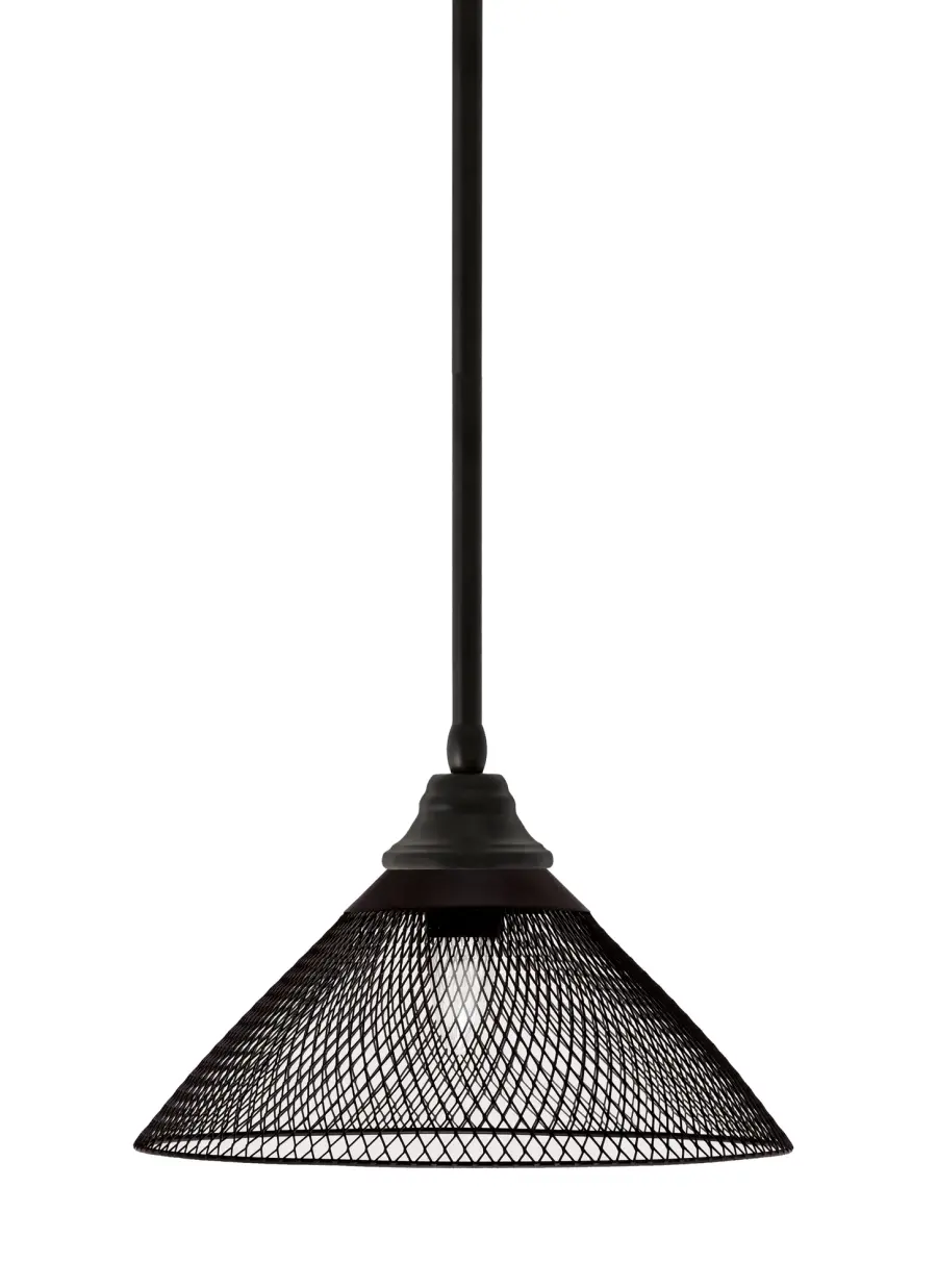 Espresso Cone Mesh Metal Pendant Light - Image 1