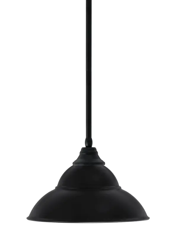 This modern stem hung pendant combines industrial style with contemporary elegance. The 13-inch matte black double bubble metal shade creates visual interest while the adjustable height makes it versatile for various spaces.