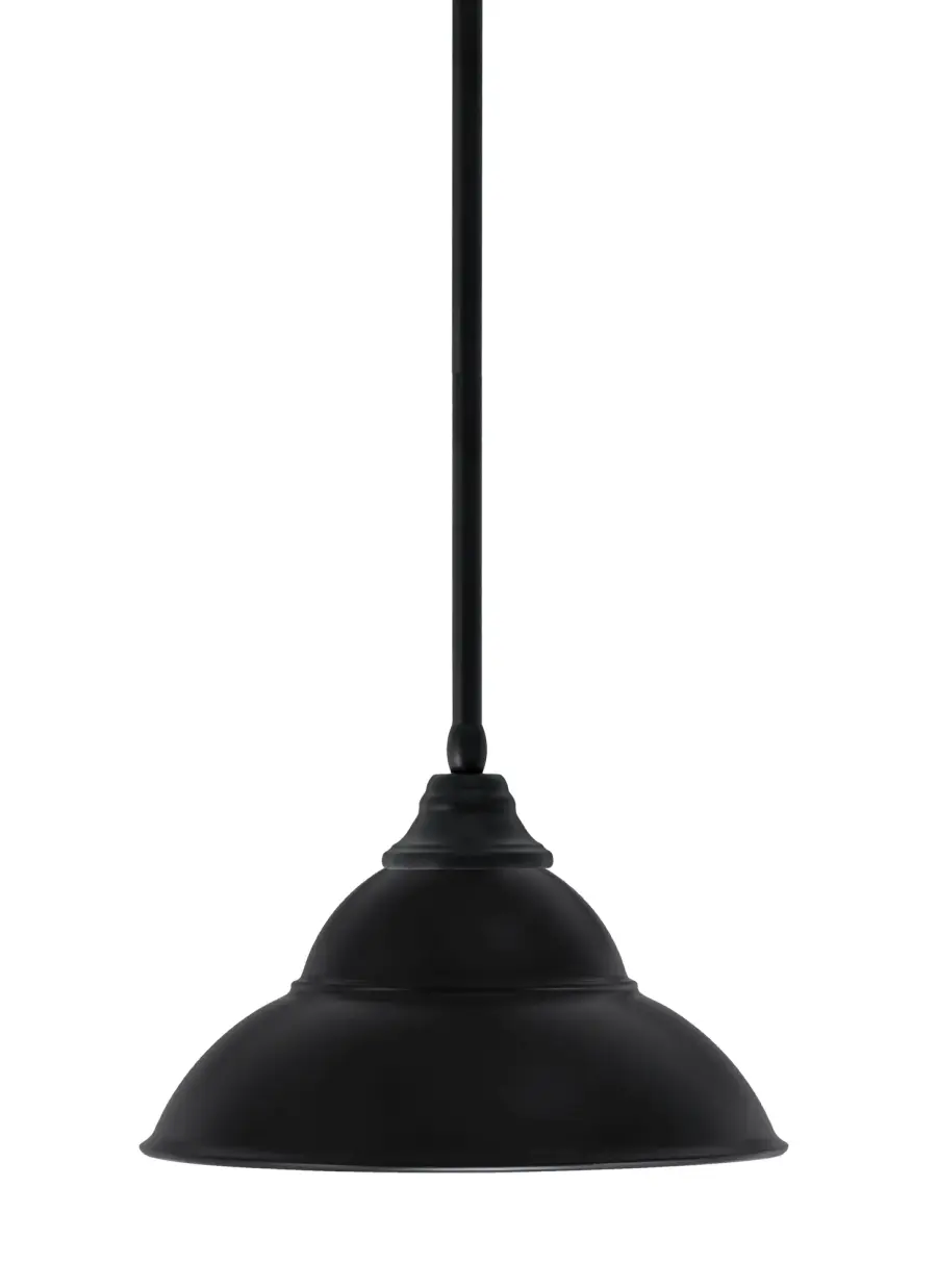 Matte Black Double Bubble Pendant Light - Image 1