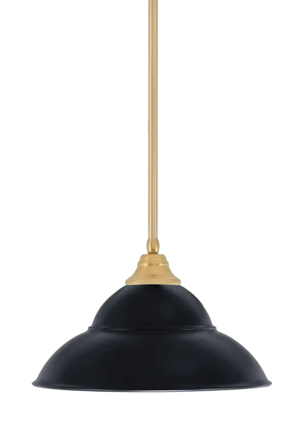 Toltec Lighting Stem Hung Pendant with Double Bubble Shade - Image 1