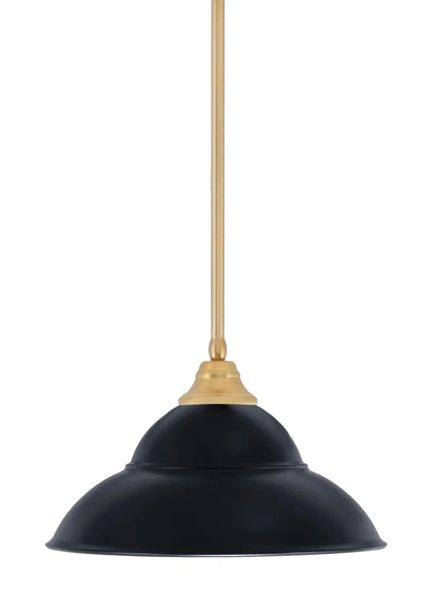 Toltec Lighting Stem Hung Pendant with Double Bubble Shade - Image 1