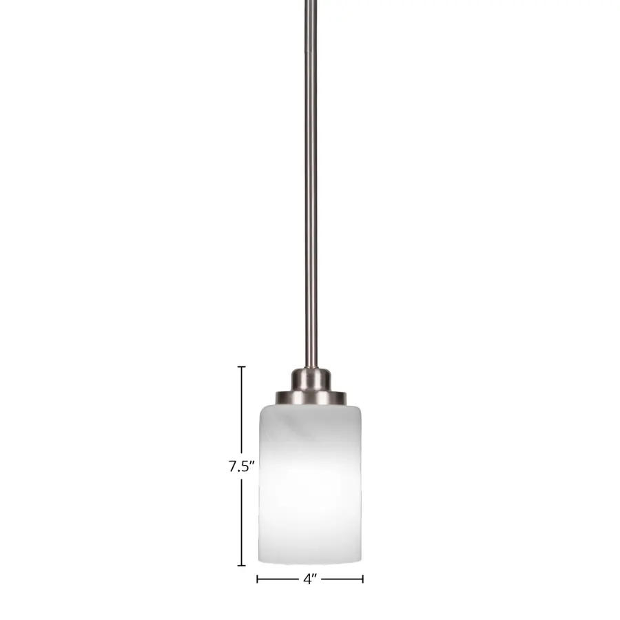 Odyssey Mini Pendant with White Marble Glass - Image 2