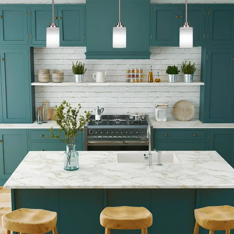 Odyssey Mini Pendant with White Marble Glass - Image 3