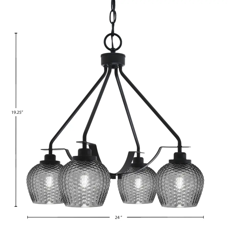 Modern Elegance Meets Industrial Edge in Versatile 4-Light Design - Image 2