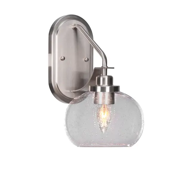 Odyssey Wall Sconce with Clear Bubble Glass - Image 1