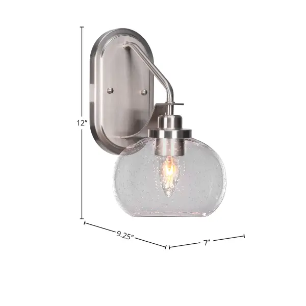 Odyssey Wall Sconce with Clear Bubble Glass - Image 2