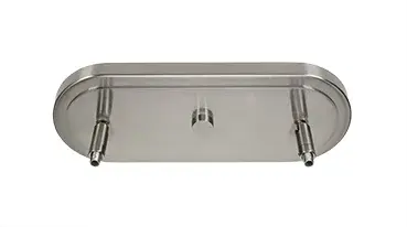 Odyssey 3-Light Island Pendant in Brushed Nickel with Clear Bubble Glass - Image 3