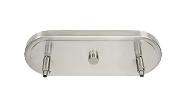 Odyssey 3-Light Island Pendant in Brushed Nickel with Clear Bubble Glass - Image 3